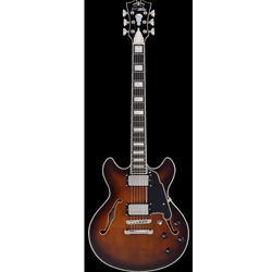 D'Angelico Premier Mini DC - Brown Burst - Gig Bag