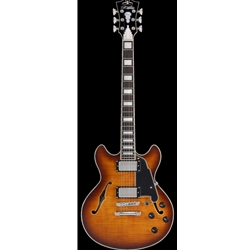 D'Angelico Premier Mini DC - Dark Iced Tea Burst - Gig Bag