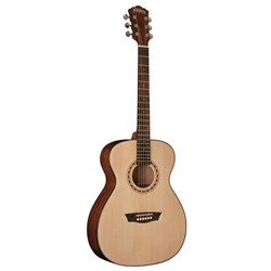 Washburn AF5K 6-string Folk Size Acoustic Guitar with Spruce Top, Mahogany Back and Sides, and Mahogany Neck - Natural
