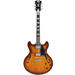 D'Angelico DAPDCDITBNS Premier DC - Dark Iced Tea Burst