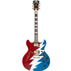 D'Angelico DAPDCSYF Premier Grateful Dead DC - Gloss w/ Gig Bag