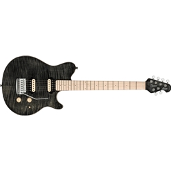 Sterling by Music Man ST-AX3FM-TBK-M1 Axis AX3 Flame Maple Trans Black